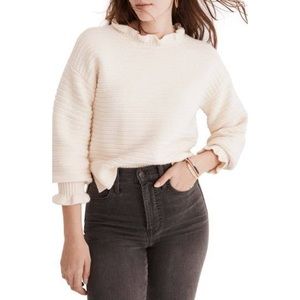 Madewell ruffle sweater